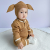 Ropa de encargo de los ni&ntilde;os del ni&ntilde;o del mono del sombrero de Onesie de la textura del mameluco del su&eacute;ter del beb&eacute;