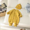 Ropa de encargo de los ni&ntilde;os del ni&ntilde;o del mono del sombrero de Onesie de la textura del mameluco del su&eacute;ter del beb&eacute;